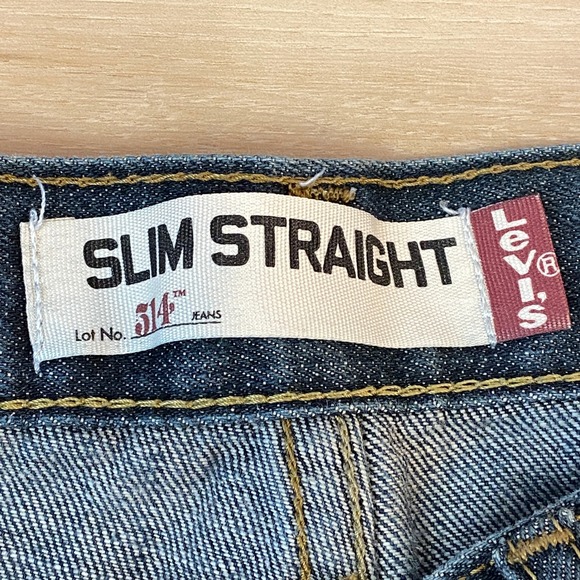 Levi's 514 Mens Slim Straight Jeans Dark Wash 32x32 - Picture 3 of 10